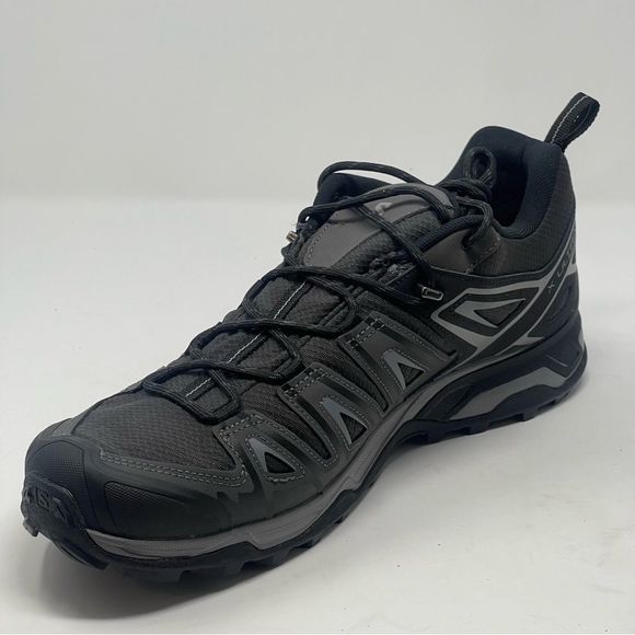 Salomon X Ultra Pioneer Shoes Mens 12.5 Black Gray Waterproof Hiking Trail New - Picture 7 of 14